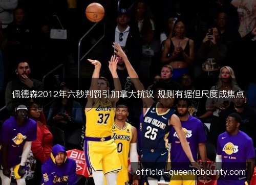 佩德森2012年六秒判罚引加拿大抗议 规则有据但尺度成焦点